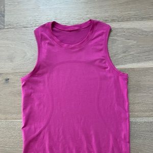 Lululemon women’s pink swiftly breathe muscle tank top size 4